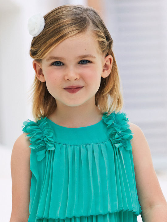 Kinderkleid Ärmellos Green