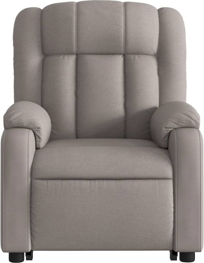 Relaxsessel Friseurwaschbecken mit Fußhocker Taupe 78x92x98cm