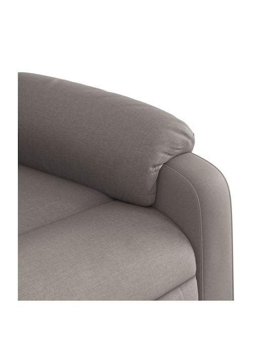 Relaxsessel Friseurwaschbecken mit Fußhocker Taupe 78x92x98cm