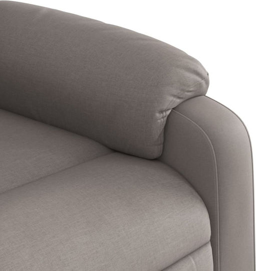 Relaxsessel Friseurwaschbecken mit Fußhocker Taupe 78x92x98cm