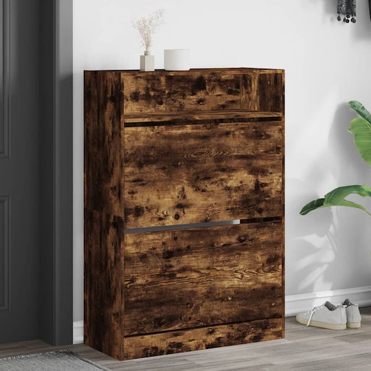 Wooden Shoe Organizer Brown 80x34x116cm
