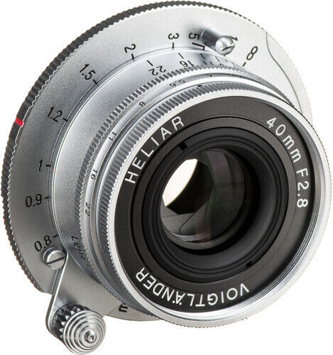 Voigtlander Full Frame Φωτογραφικός Φακός Heliar 40mm f/2.8 Σταθερός για Leica M Mount Ασημί