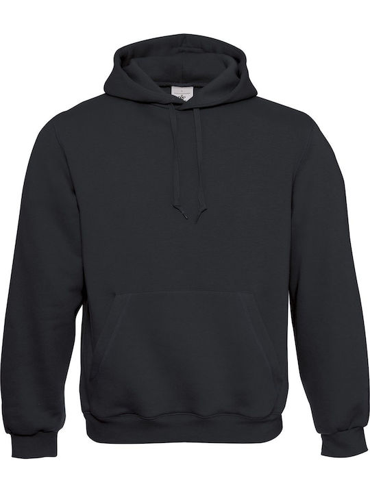 B&C Men's Long Sleeve Promotional Sweatshirt Black