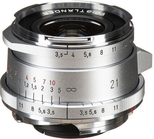 Voigtlander Full Frame Φωτογραφικός Φακός Color-Skopar 21mm f/3.5 Aspherical Wide Angle για Leica M Mount Ασημί
