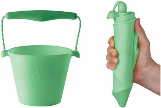 Scrunch Beach Bucket made of Silicone Red 13cm