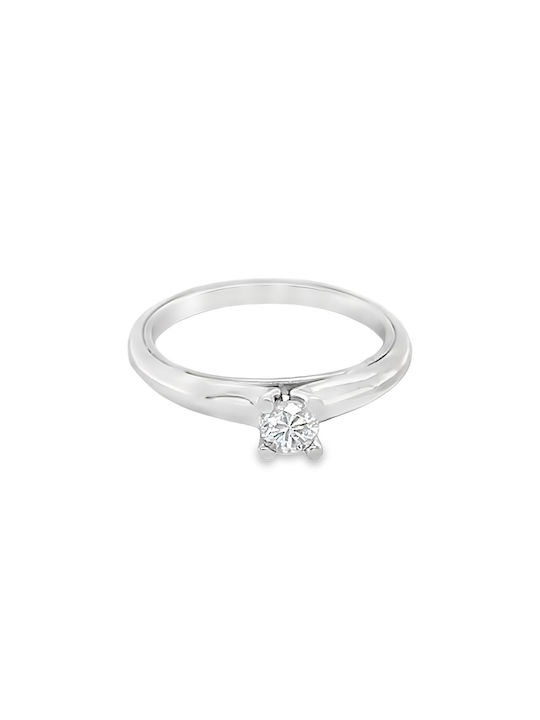 Xryseio Single Stone from White Gold 14K