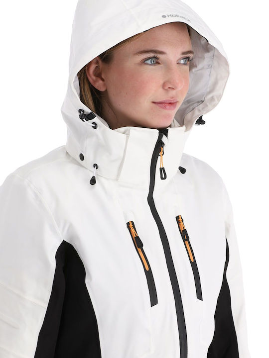 Icepeak 53120505-980 Γυναικείο Μπουφάν για Σκι & Snowboard Λευκό