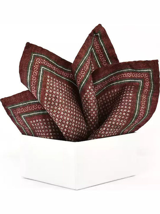 Men's Silky Handkerchief Burgundy