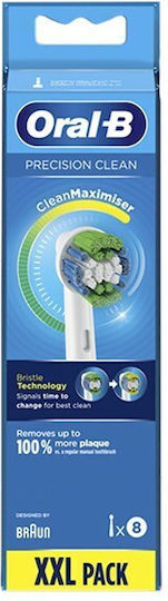 Oral-B Precision Clean CleanMaximiser Replacement Heads for Electric Toothbrushes 8pcs