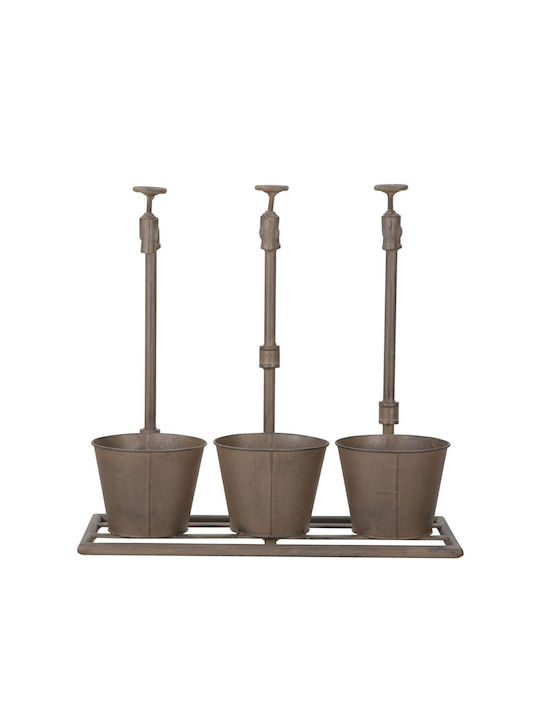 Mauro F Planter Metal Bronze 49x49x48cm.