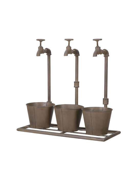 Mauro F Planter Metal Bronze 49x49x48cm.
