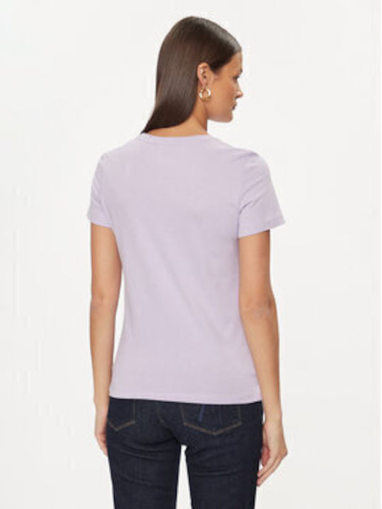 Guess Damen T-Shirt Purple