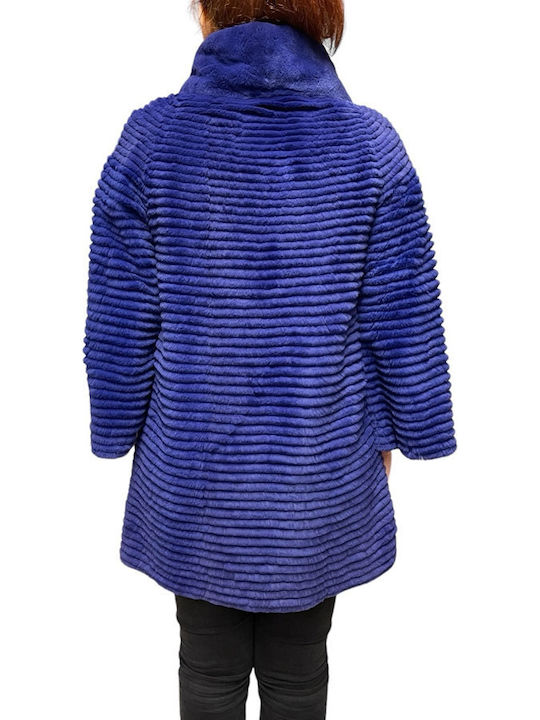 Frauen Pelz Purple