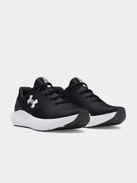 Under Armour Charged Surge 4 Ανδρικά Αθλητικά Παπούτσια Running Μαύρα