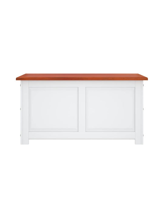 vidaXL Wooden Decorative Trunk Brown 110x55x57cm