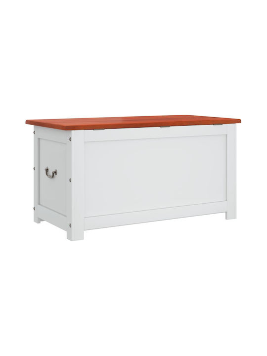 vidaXL Wooden Decorative Trunk Brown 110x55x57cm