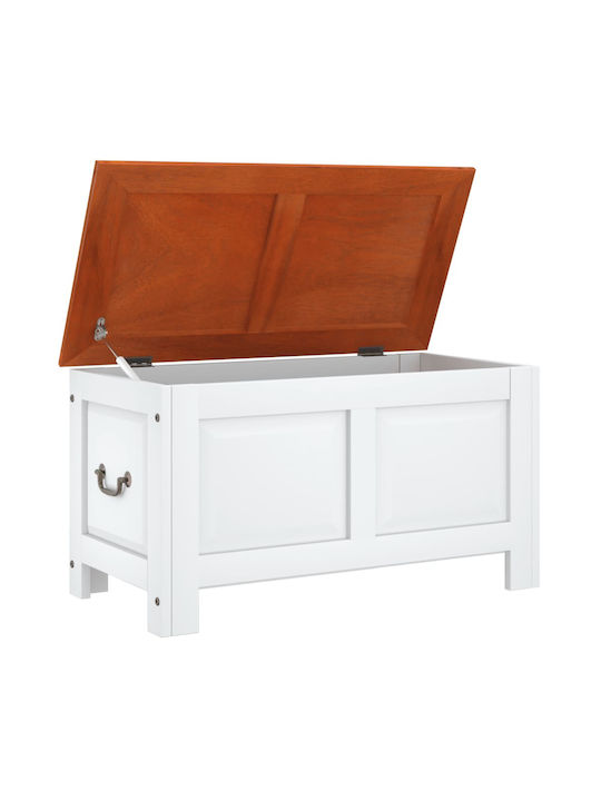 vidaXL Dekorative Truhe Hölzernes Braun 90x45x47cm