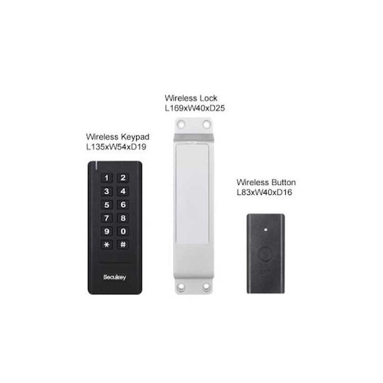 Secukey Ws1-a Ηλεκτρομαγνητική Κλειδαριά Μαύρο