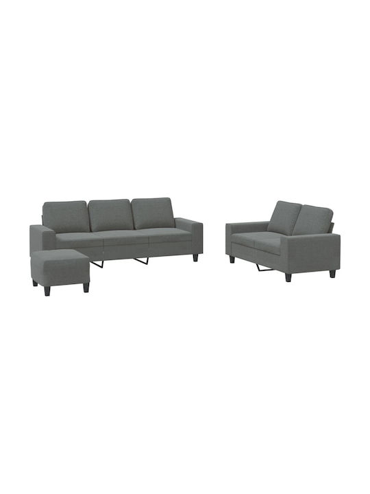 Σετ Σαλονιού 3-Sitzer & Sessel & Hocker