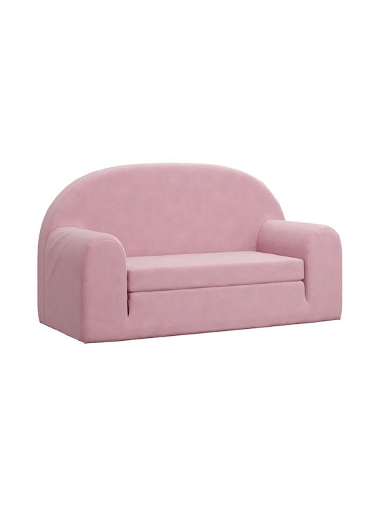 Kids Sofa with Armrests Pink 84x34x45cm