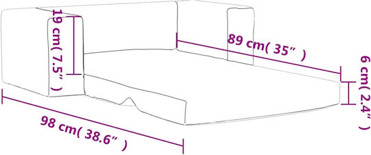 Παιδικό Καναπεδάκι Μπλε 84x38x34εκ.