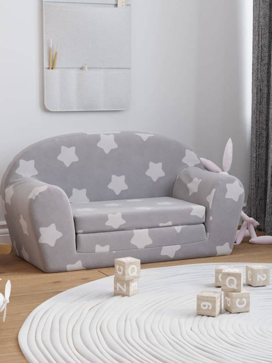 Kids Sofa Grey 84x34x45cm
