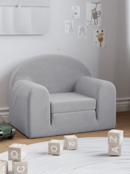 Armchair with Armrests Gray 52x34x40cm