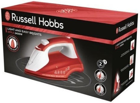Russell Hobbs Steam Iron 2400W with Ceramic Plate and Continuous Steam Supply 35g/min