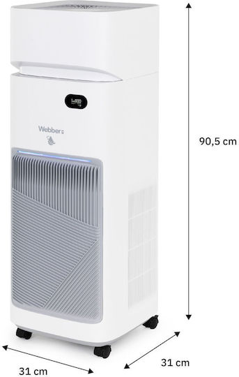 Webber Ιονιστής / Καθαριστής Αέρα 60W για Χώρους 77m²