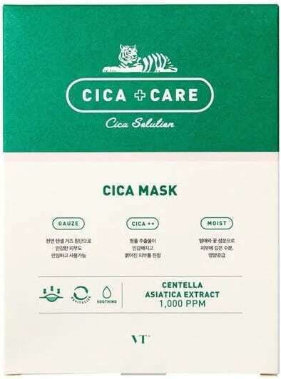 VT Cosmetics Cica Sheet Μάσκα Προσώπου για Ενυδάτωση Με Centella Asiatica