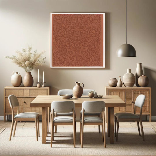 Acorns And Oak Leaves Design (1880) By Morris & Co 1 Painting on Canvas 100x100cm