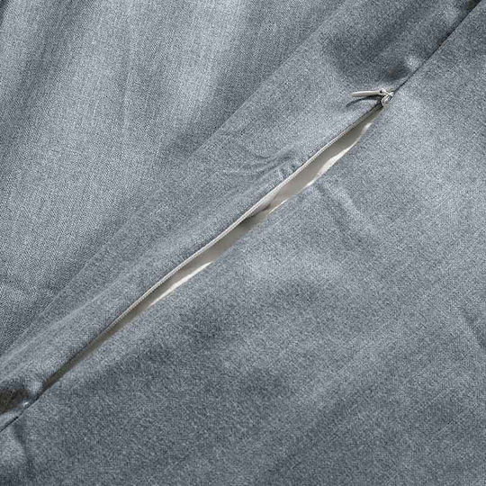 Cannon Duvet Cover Set Single with Pillowcase 170x250 Smoke Blue