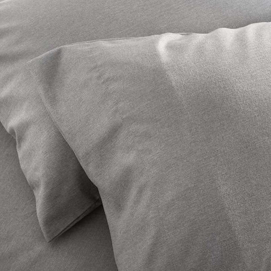 Cannon Bettbezug-Set Einzelbett mit Kissenbezug 170x250 Ash Grey