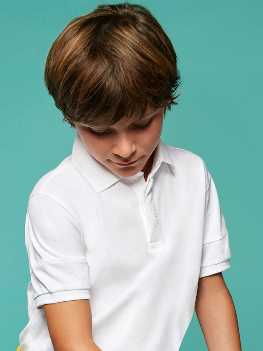 Mayoral Kids Polo Short Sleeve White