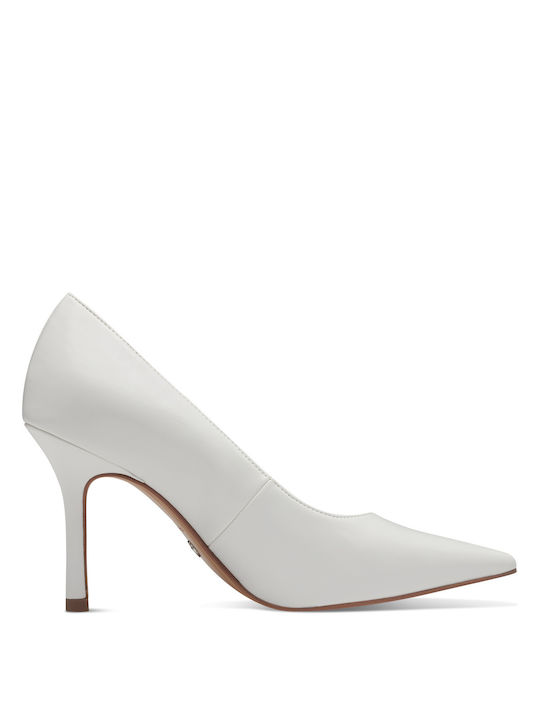 Tamaris Synthetic Leather White High Heels