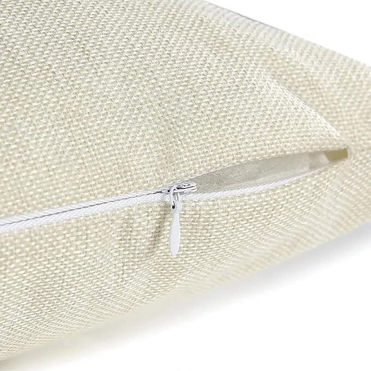 Decorative Pillow Case Beige Gray Yellow 4 pcs 40x40 cm