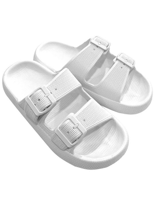 Ustyle Women's Flip Flops White