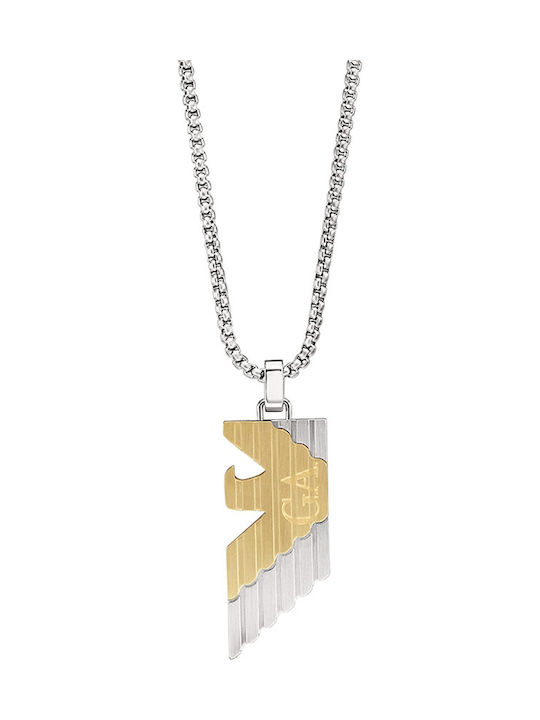 Emporio Armani Eagle Logo Колиета от Сребърен Emporio Armani Eagle Logo Колиета от Сребърен