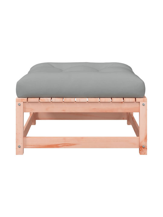 Wooden Cube Garden Stool with Cushion 2 Pieces 70x70x30cm