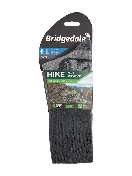 Bridgedale Hike Midweight Merino Performance Șosete pentru Trekking Gri 1 pereche
