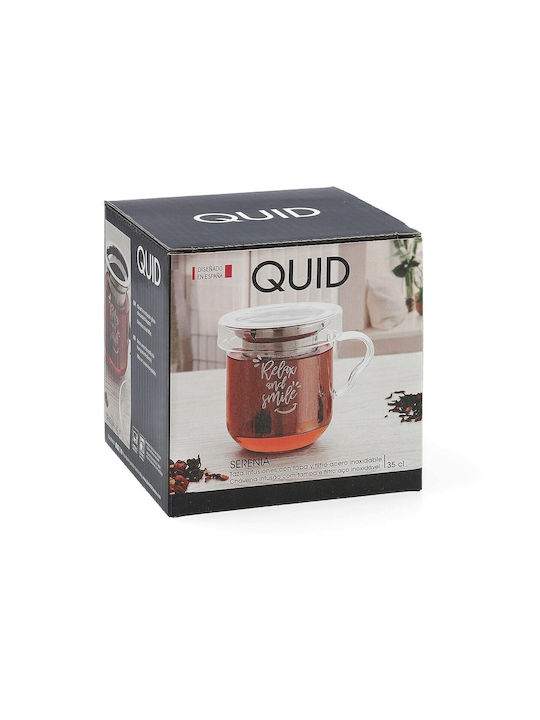 Quid Glass Cup Brown 350ml 3pcs