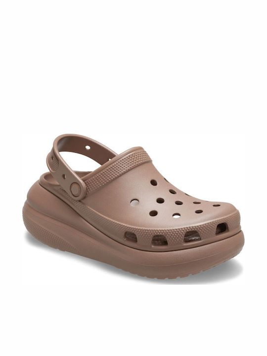 Crocs Classic Crush Дамски Анатомични Клоги Кафяв