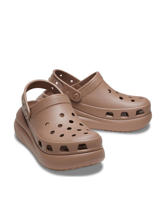 Crocs Classic Crush Дамски Анатомични Клоги Кафяв