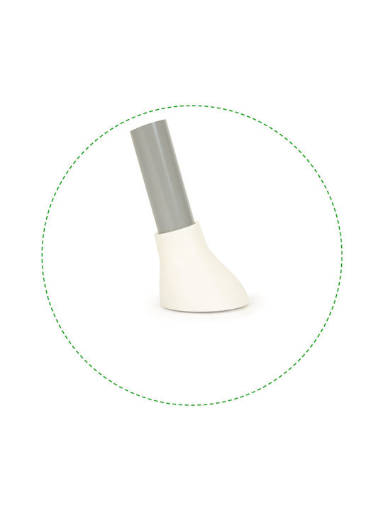 Ecotoys Scaun Înalt De Masă Bebe 2 În 1 Cu Înălțime Reglabilă Alb