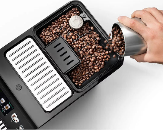 De'Longhi Explore Αυτόματη Μηχανή Espresso 1450W Πίεσης 15bar με Μύλο Άλεσης Μαύρη ECAM450.65.G