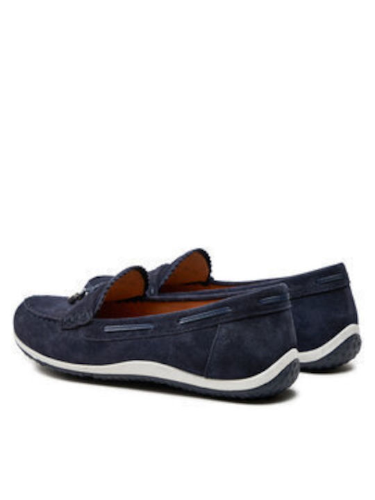 Geox D Vega Moc Γυναικεία Μοκασίνια σε Navy Μπλε Χρώμα