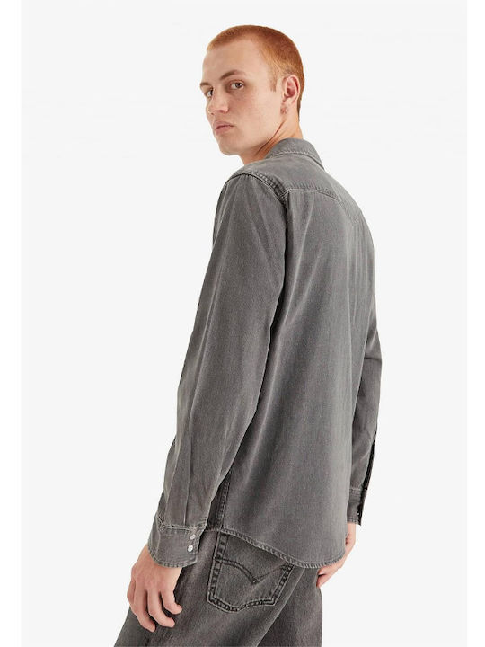 Levi's Men's Shirt Long Sleeve Grey