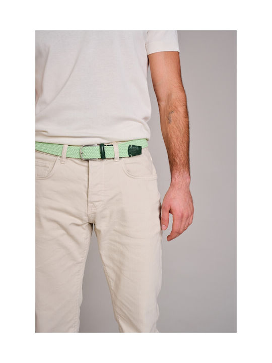 La Boucle Mykonos knitted belt Green Ash B10-100210