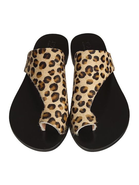 Mara Flache Sandalen für Damen in Braun Farbe