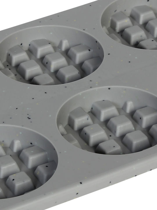 Keskor Silicone Ice Cream & Ice Lolly 6 Cups Baking Pan 25.5x17.5x1.5cm